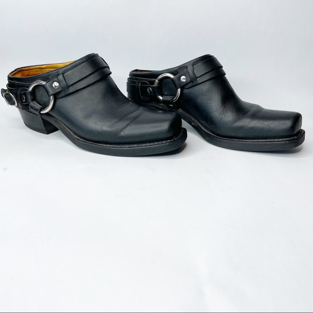 Frye Belted Harness Mule